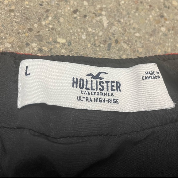 Hollister Ultra High-rise Wool Plaid Flannel mini Skirt size large - Picture 9 of 9